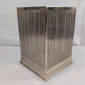 Bath & Body Works 3-Wick Candle Holder Slatted Gold Metal Square Cage MCM